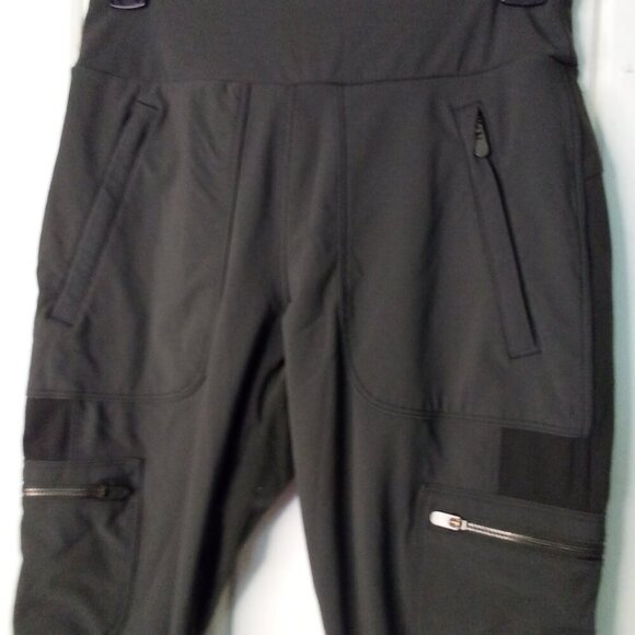 Athleta Pants Women 4 Ankle Cropped Cargo Zip Pockets Active Green - Picture 8 of 15